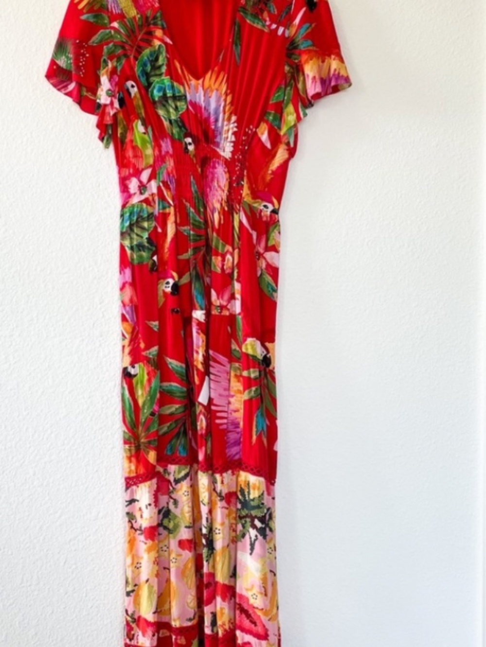 Farm Rio Macaw Red Dress - Picture 2 of 6